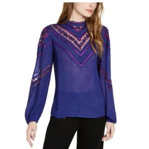 NWT Nanette Lepore Victorian lace top XS MSRP$348